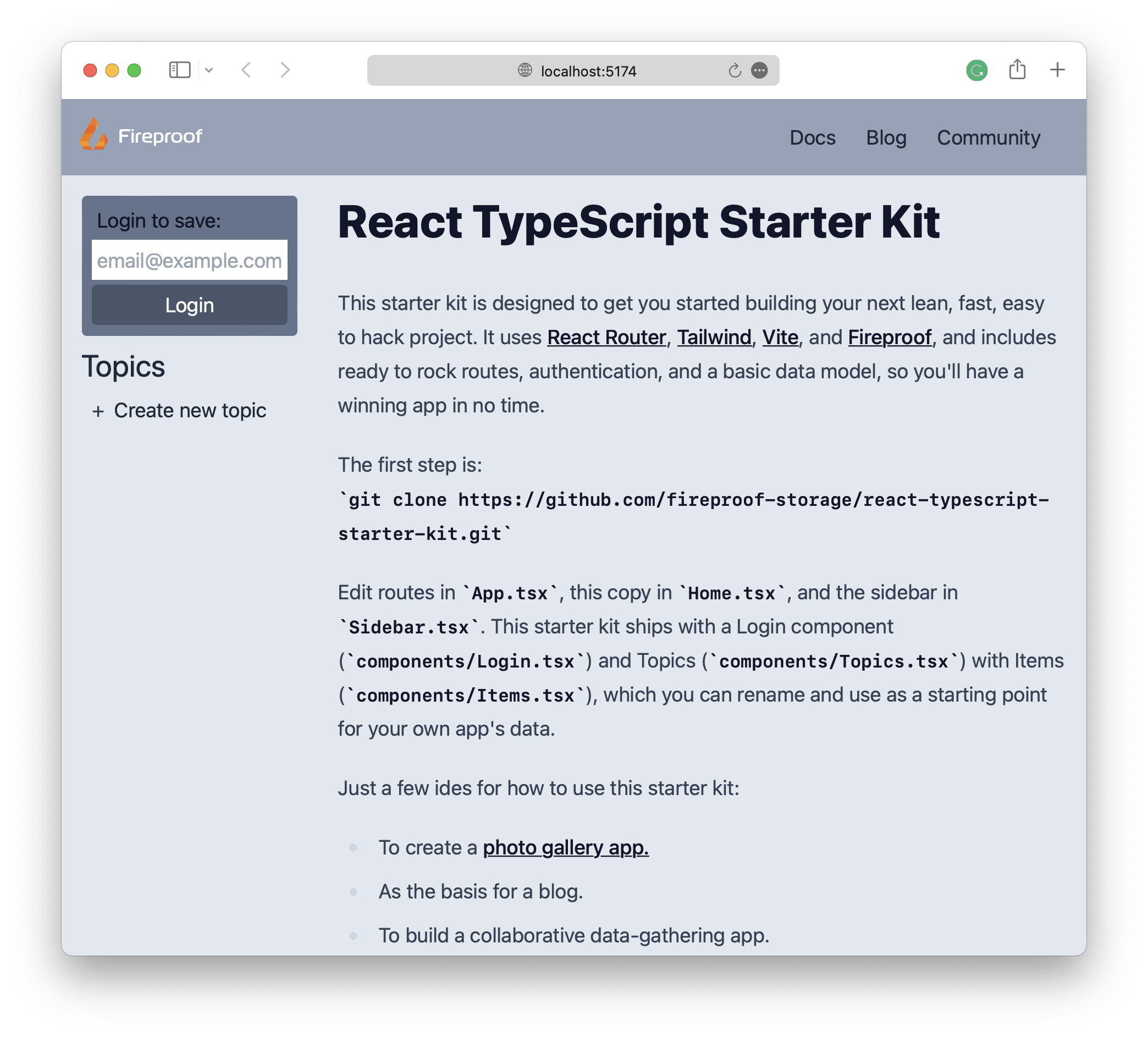 React TypeScript Vite Starter Kit